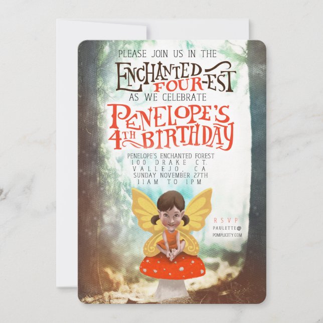 Convites de Penelope - Cantos Arredondados 5x7 (Frente)