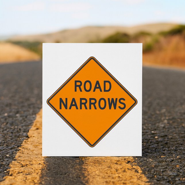 Convites de Placa de Estrada que se Afunila (Criador carregado)