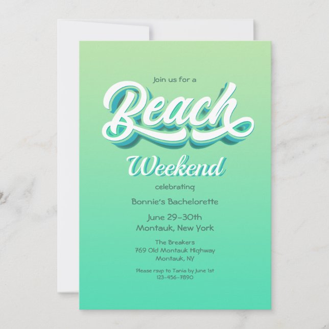 Convites de Praia (Frente)