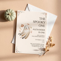 Convites de Primeiro Aniversário de Halloween Assu