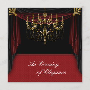 Convites de Prom com Tema de Luxo e Elegância Pret