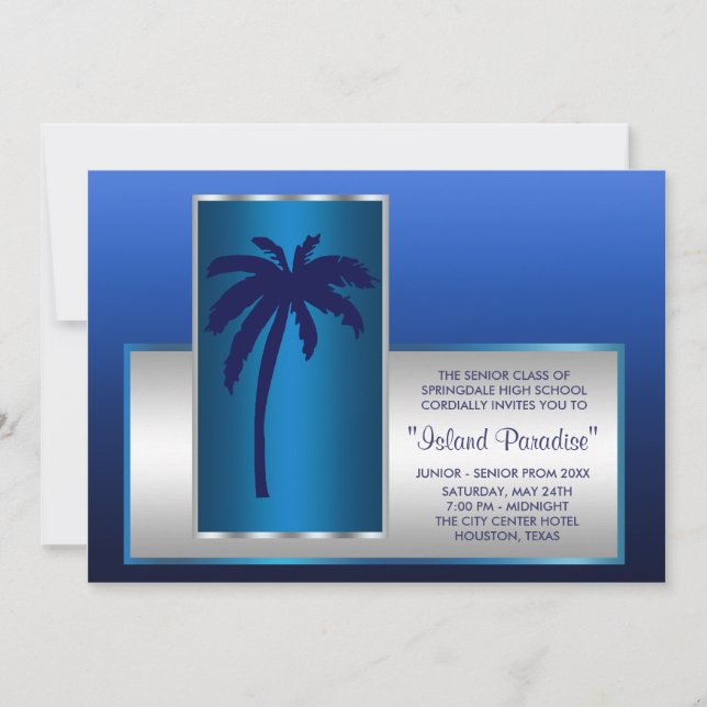 Convites de Promoção de Praia Tropical (Frente)