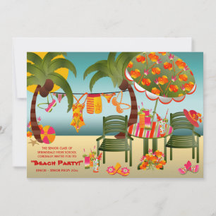 Convites de Promoção de Praia Tropical