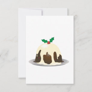 Convites de pudim de Natal