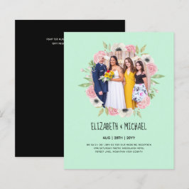 Convites de Recepção de Casamento com Foto em Alta