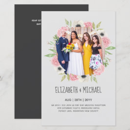 Convites de Recepção de Casamento com Foto em Alta