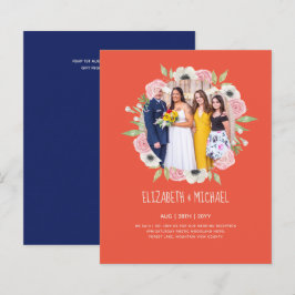 Convites de Recepção de Casamento com Foto em Alta