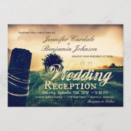 Convites de Recepção de Casamento com Poste de Cer