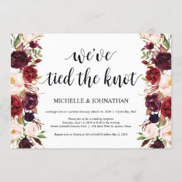 Convites de Recepção de Casamento Floral Rústico B