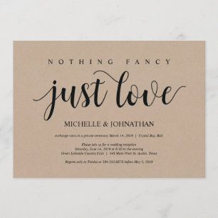 Convites de Recepção de Casamento Fuga Rustic Kraf