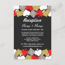 Convites de Recepção de Casamento Las Vegas Casino
