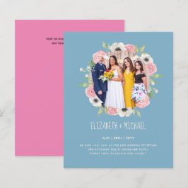 Convites de recepção de casamento PHOTO em alta no