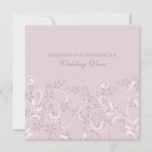 Convites de Renovação de Vow de Casamento Floral