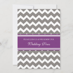 Convites de Renovação de Vow de Casamento Plum C