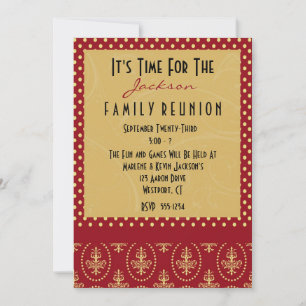 Convites de Reunião da Família