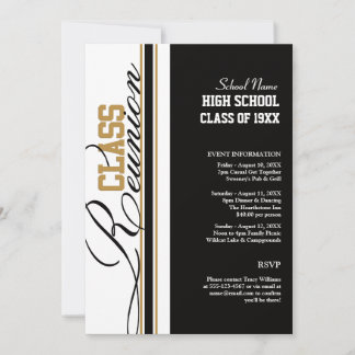 Convites de Reunião de Classe Personalizáveis