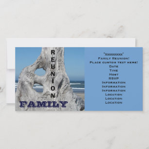 Convites de Reunião de Família Praia do Oceano Ond
