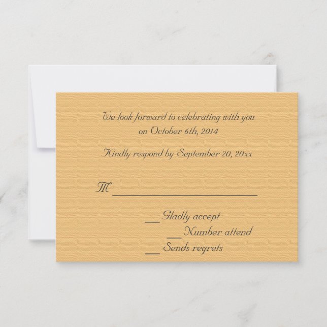 Convites de RSVP de casamento da The Mulberry Tree (Frente)