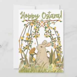 Convites 🐇 de saudação de Hoppy Ostara