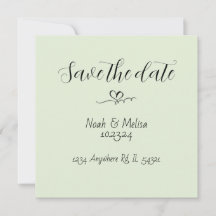 Convites de Save the Date com Caligrafia Elegante
