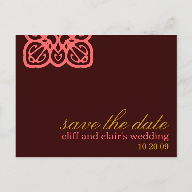 Convites de Save the Date de Amor Personalizáveis (Frente)