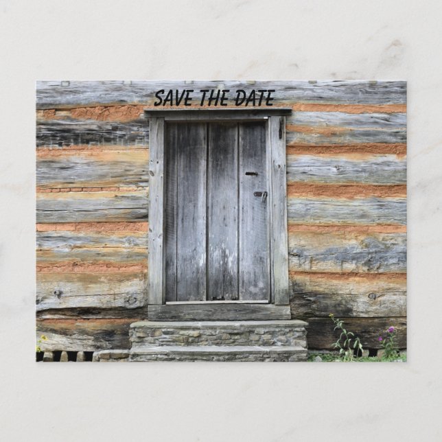 CONVITES DE SAVE THE DATE DE CASA DE CABANA DE TRO (Frente)