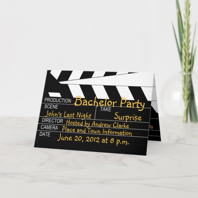 Convites de Tema de Filme para Despedida de Soltei (Frente)