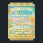 Convites de tíquete de Arco Personalizado<br><div class="desc">Estilo de Circo de Vintagem Personalizado,  Estilos de Tíquete de Estilo & Doe. O Retro convida você a personalizar facilmente.</div>