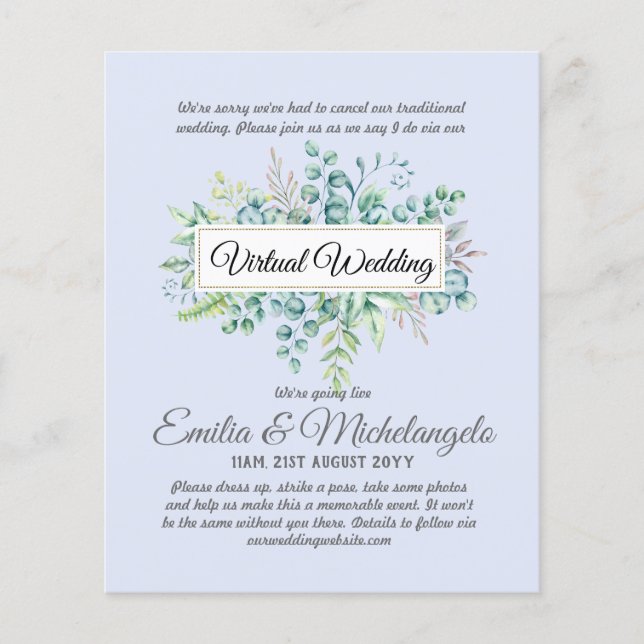 Convites de Transmissão ao Vivo de Bate-Papo de Ví (Frente)