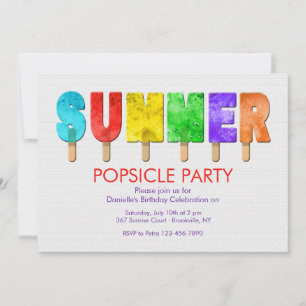Convites de Verão Pops