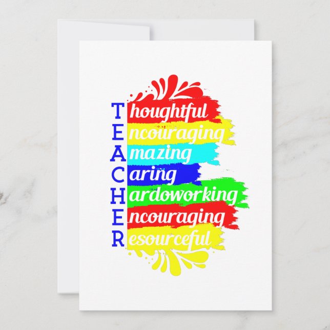 Convites de volta à apreciação dos professores (Frente)