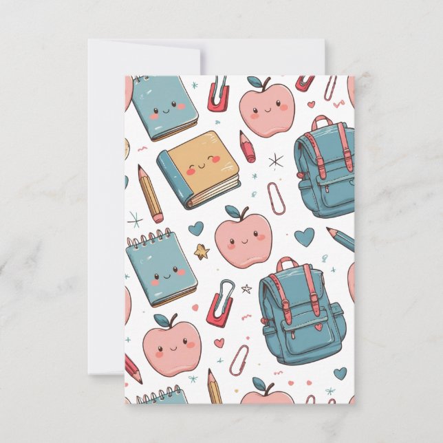 Convites De volta à escola (Frente)