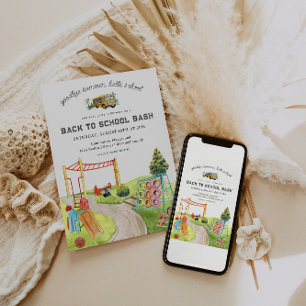 Convites De Volta à Escola   Festa no Parque de Diversões