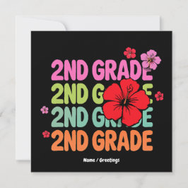 Convites De volta à escola no primeiro dia do segundo ano