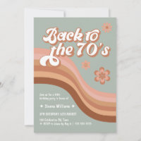 De volta ao Groovy Retro da década de 70 Qualquer
