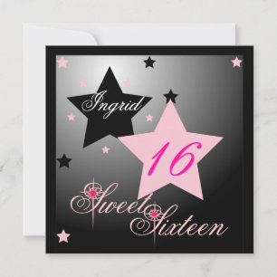 Convites Debutant Star Sweet 16-Cust.