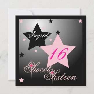 Convites Debutant Star Sweet 16-Cust.