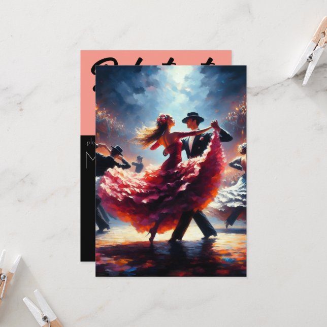 Convites Debutante Ball Cotillion Ballroom Dancing (Frente/Verso In Situ)