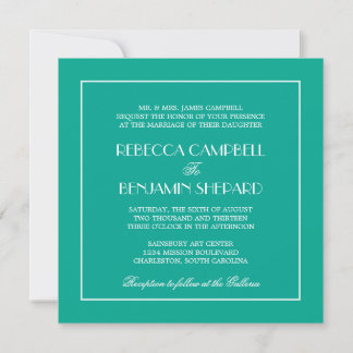 Convites Decadente Casamento de Chic, elegante