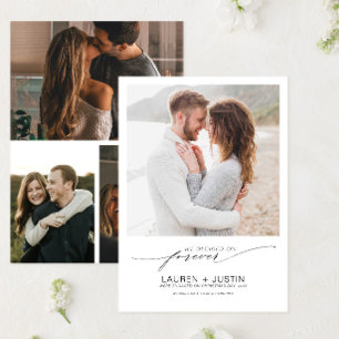 Convites Decidido sobre o Noivado de Fotografias do Forever