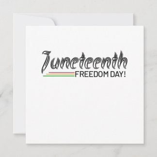 Convites Décimo Junho, Liberdade da Afro-Americana.