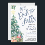 Convites Deck the Halls Winter Christmas Chá de panela<br><div class="desc">Para personalização mais avançada deste design,  basta selecionar o botão "Personalizar o computador" acima!</div>