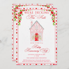 Convites Decking New Halls Christmas Housewarming