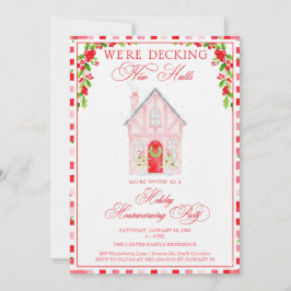 Convites Decking New Halls Christmas Housewarming
