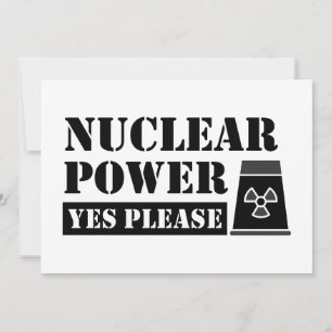 Convites Declaração de Energia Nuclear Sim Por Favor