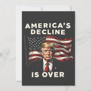 Convites Declínio da América Acabou Trump Americano Patriót