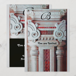 Convites DECOR ELEGANTE E ESTILOSO vermelho branco preto me