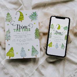 Convites Decoração Caprichosa de Árvore de Natal