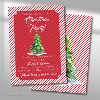 Convites Decoração de Árvore de Natal e Enfeites
