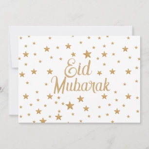 Convites Decoração de brilho cintilante estrela dourada Eid